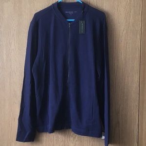 John Varvatos blue zip up. Size X-LARGE. Got it NWT. Worn twice. Very nice